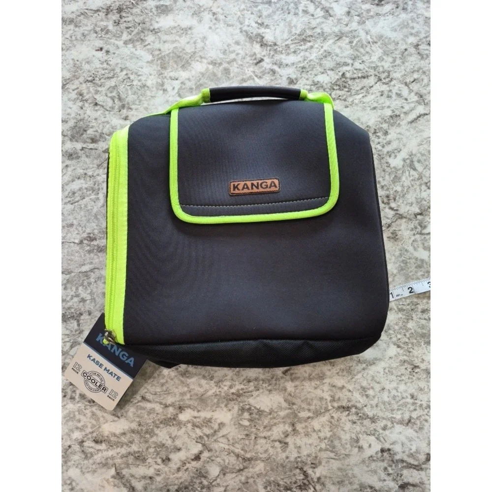 Kanga Kase Mate Cooler 12-Pack Black/Lime Green NEW